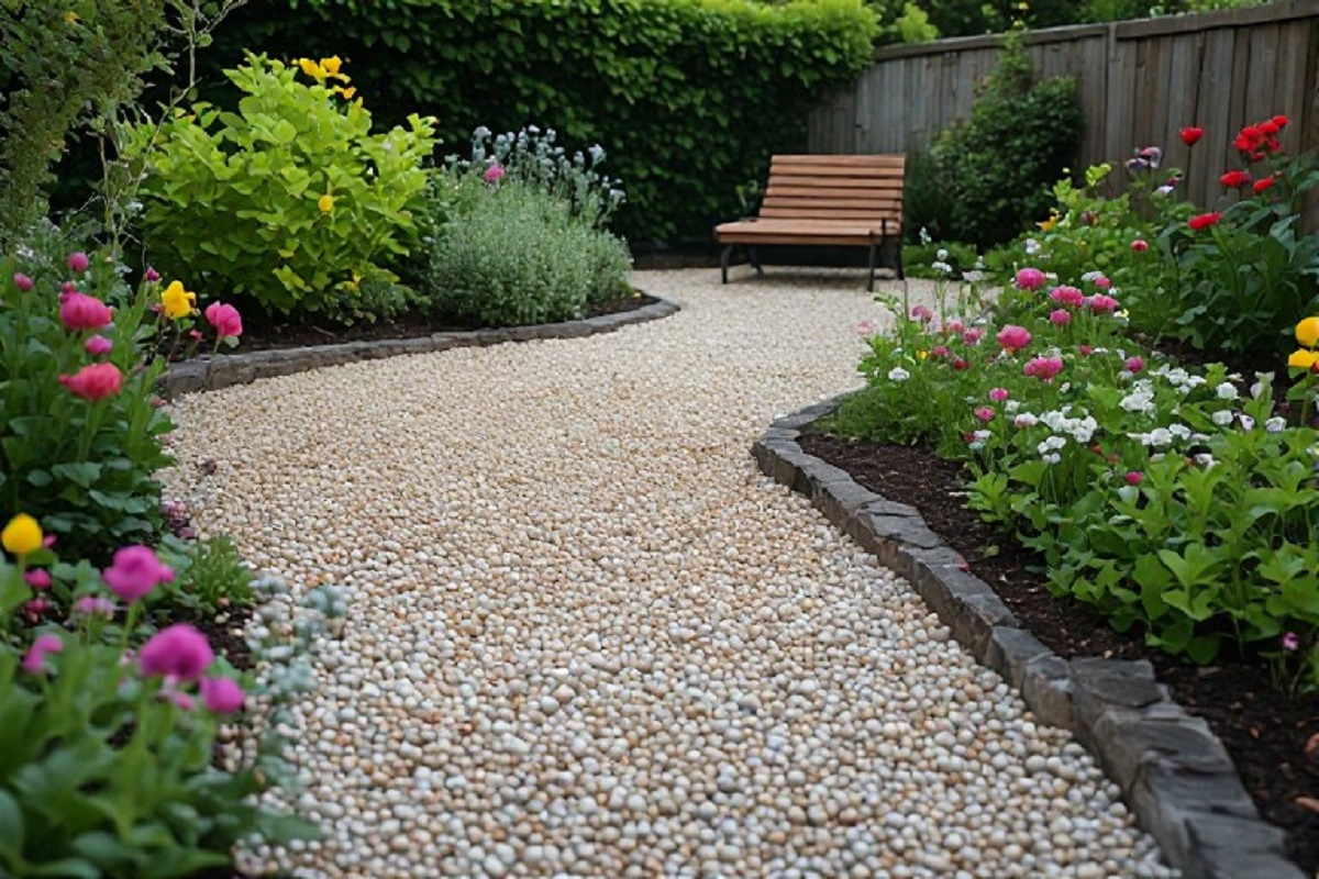 Simple Gravel Garden Design